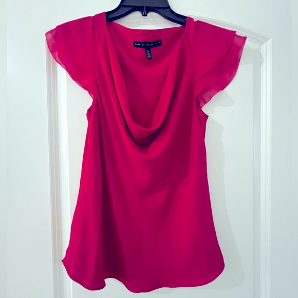 Bright Pink White House Black Market Blouse. - Picture 1 of 3